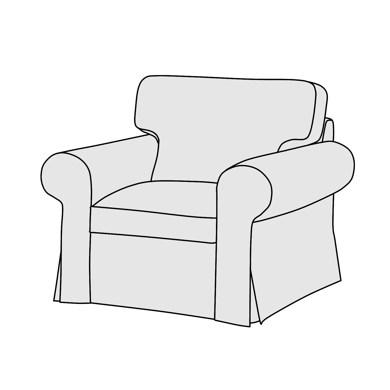 IKEA　イケア　1人掛けソファ　 EKTORP 旧型 IKEA EKTORP イケア エークトルプ 1人掛けソファ - メルカリ